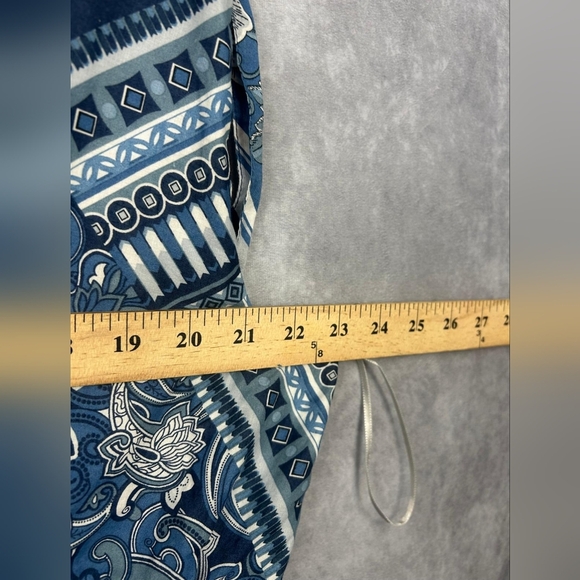 Lucky Brand Women's Halter Neck Flounce Hem Cotton Floral Summer Maxi Dress L - Picture 7 of 8